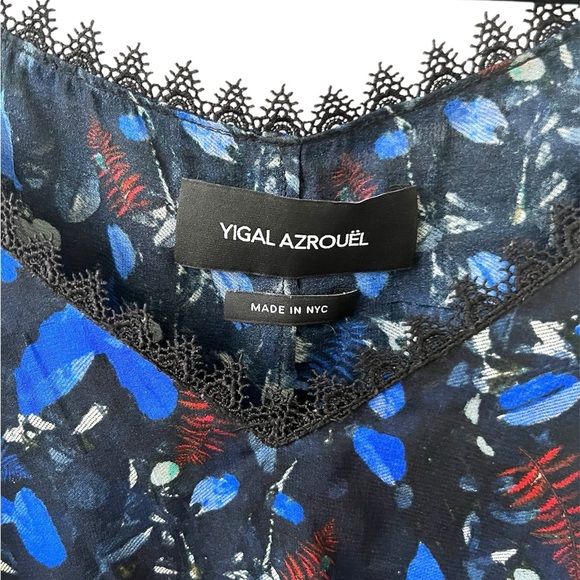 Yigal Azrouel Blue Floral Top - Picture 3 of 3